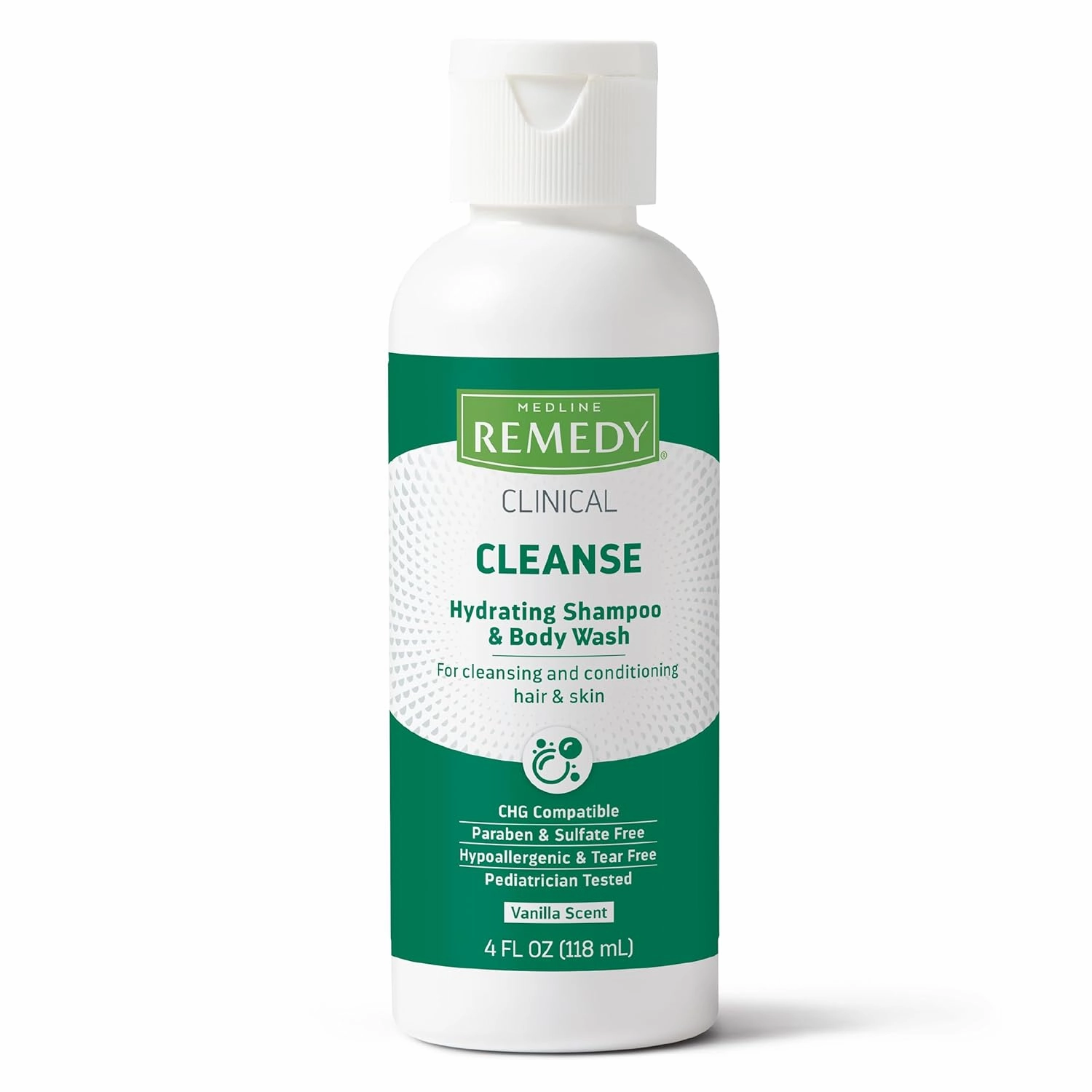 Medline Remedy Clinical Shampoo & Body Wash, Gentle Cleansing Formula, 4 oz., Moisturizing and Soothing, Pack of 48