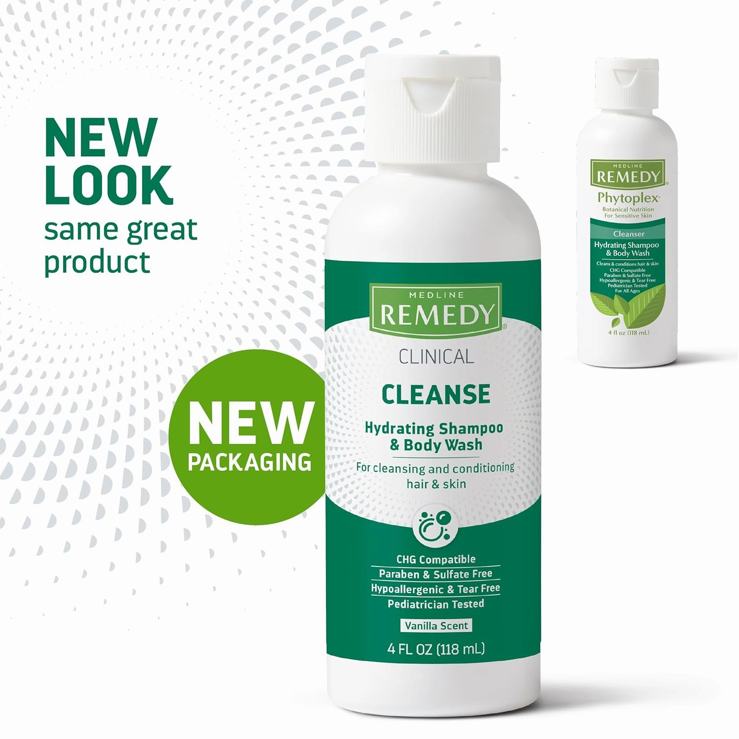 Medline Remedy Clinical Shampoo & Body Wash, Gentle Cleansing Formula, 4 oz., Moisturizing and Soothing, Pack of 48
