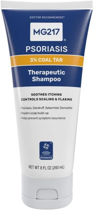 MG217 Medicated Conditioning Coal Tar Formula Shampoo 8 oz (Pack of 3)