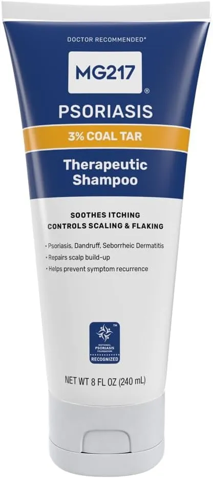 MG217 Medicated Conditioning Coal Tar Formula Shampoo 8 oz (Pack of 3)