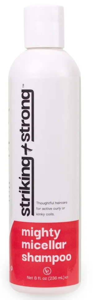 Mighty Micellar Shampoo for Curly, Coily, Wavy Hair | Natural Ingredients | Sulfate & Paraben Free | 8oz