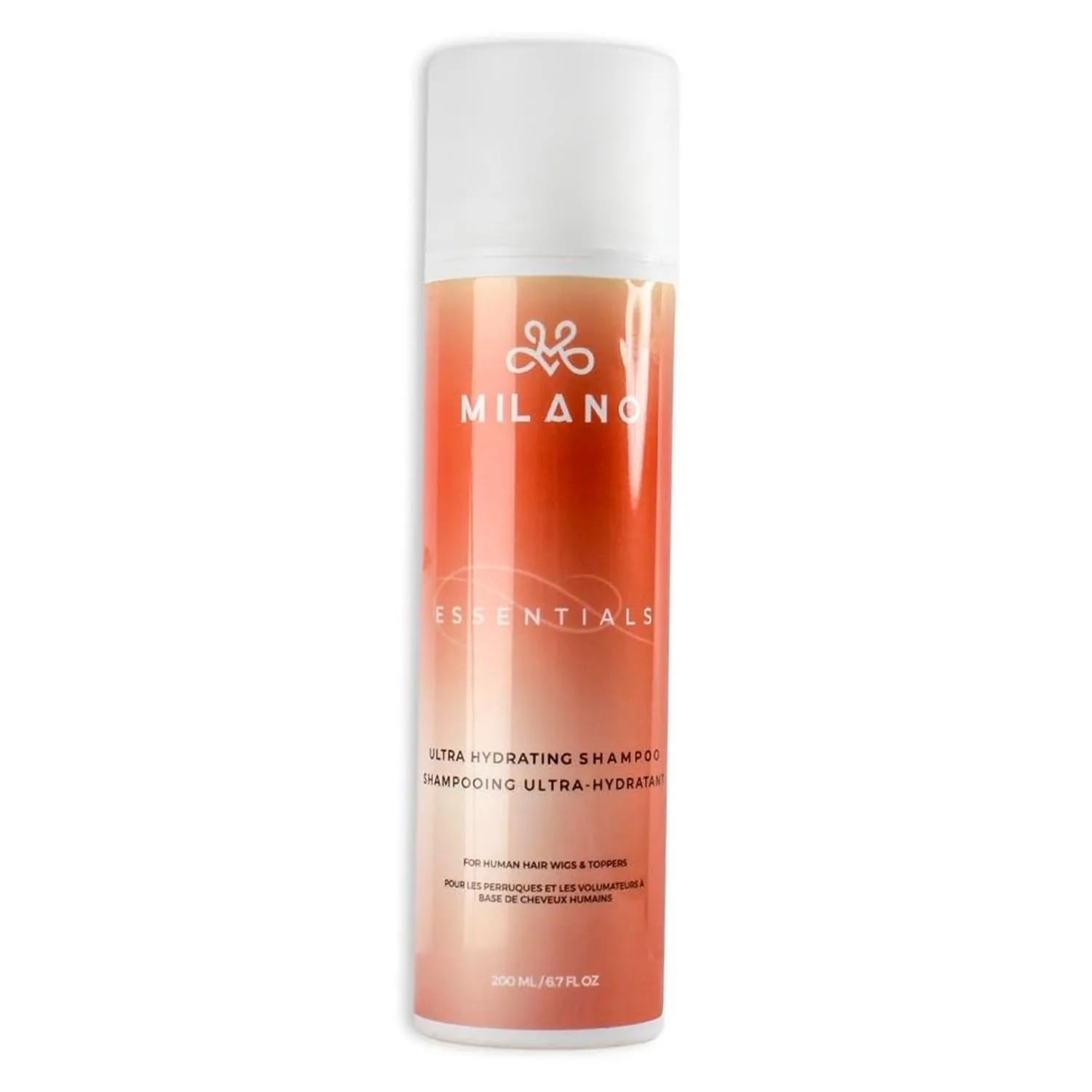 MILANO COLLECTION Essentials Ultra Hydrating Shampoo for Wigs, Wig Care Shampoo for Human Hair Wigs, Toppers, Hair Pieces, & Hair Extensions, Lightweight Nourishing Cleanser, Premium Wig Care Products