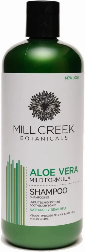 Mill Creek Botanicals Aloe Vera Shampoo 14 Fl Oz (Pack of 2)