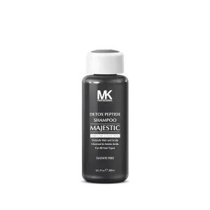 MK PROFESSIONAL Detox Deep Clean Clarifying Shampoo, Sulphate Free   Charcoal and Amino Acid Complex, Removed Product Buildup, Dirt & Oils, Nourishes & Soothes Scalp - 10.1 Fl Oz / 300 ml