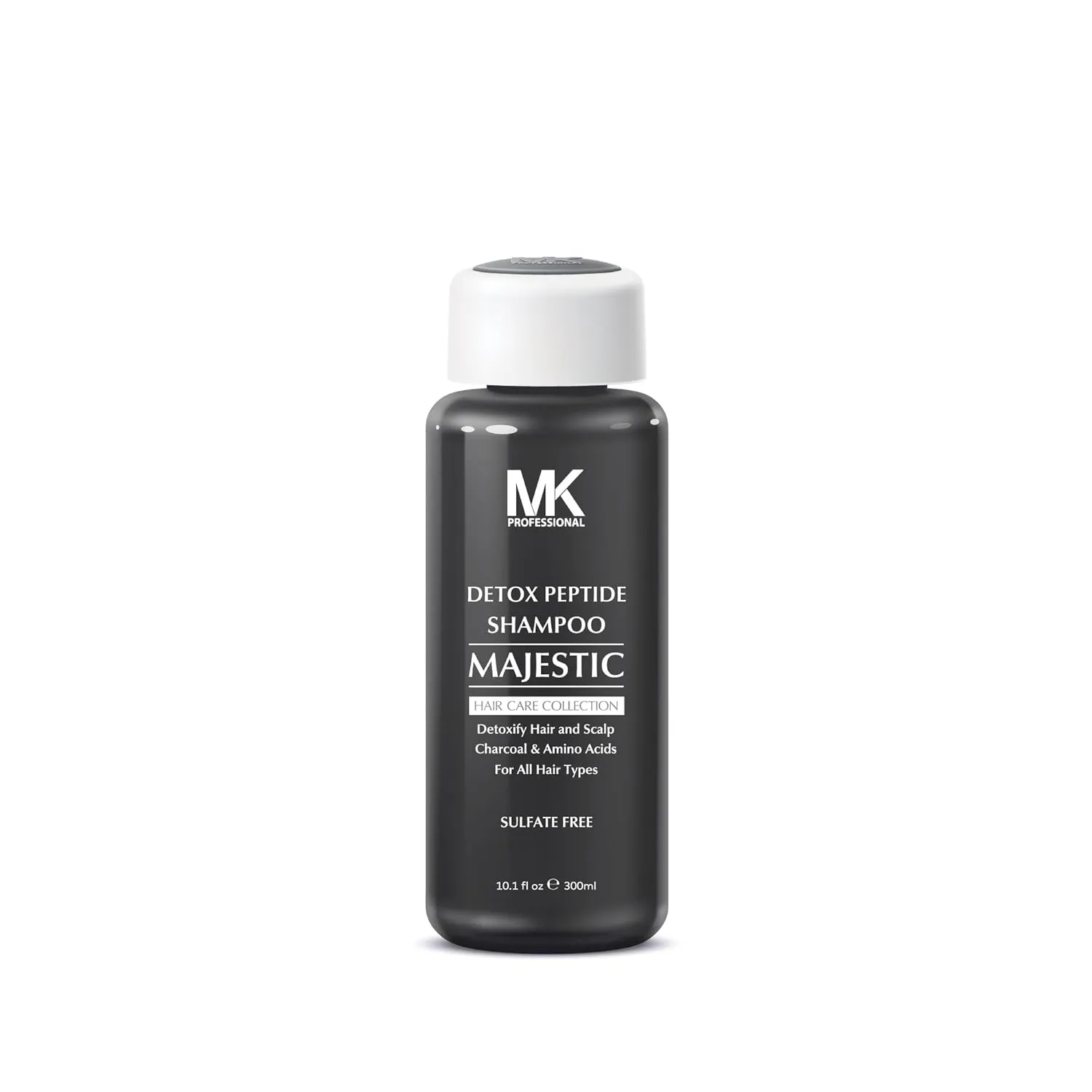 MK PROFESSIONAL Detox Deep Clean Clarifying Shampoo, Sulphate Free   Charcoal and Amino Acid Complex, Removed Product Buildup, Dirt & Oils, Nourishes & Soothes Scalp - 10.1 Fl Oz / 300 ml