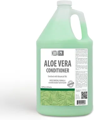 MODA - Moisturizing Conditioner for all Hair Types, Aloe Vera, 128 Oz, Professional - Strengthens, Moisturizes, Leaves Hair Soft and Shiny, Adds Volume, Protects Color and Restore