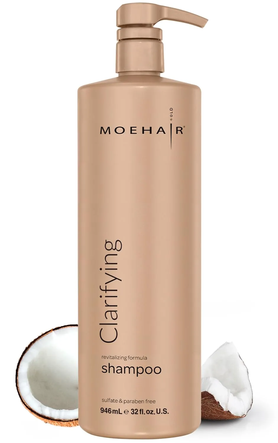 MOEHAIR Clarifying Shampoo | Deep Detox Shampoo | Cleanses Dirt, Dust & Scalp Buildup | Adds Shine | Removes Residues & Improves Scalp Health | Paraben & sulfate-free shampoo (32 Fl. Oz)