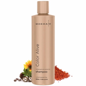 MOEHAIR Color Alive Shampoo, 12 Fl. Oz | Shampoo for Color-Treated Hair | Moisturizing & Hydrating Shampoo | Rich in Safflower & Castor Oil | Controls Frizz | Paraben & Sulfate Free