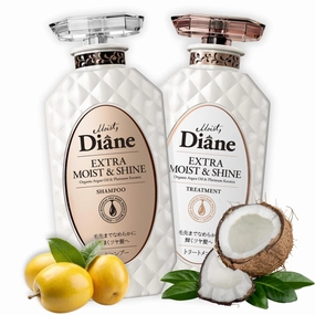 Moist Diane Argan Oil Shampoo and Conditioner Set for Dry Hair, Natural Shampoo for Women & Men by Keratin, Protein, Collegen& Ceramide from Japan, Silicone& Sulfate Free 30.4 Fl Oz EXTRA MOIST& SHINE