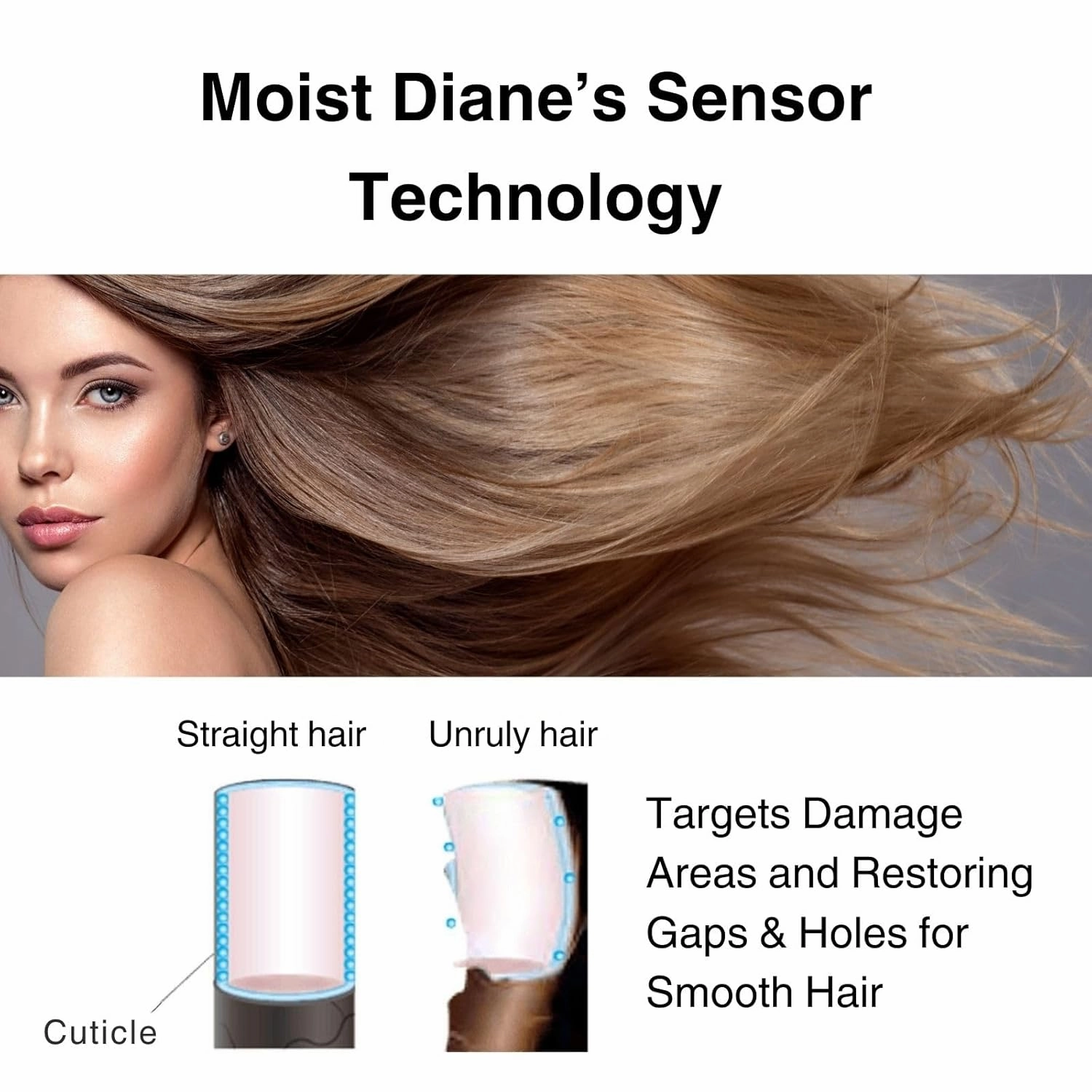 Moist Diane Sulfate Free Shampoo for Damaged & Color-Treated Hair, Natural Keratin Shampoo for Women & Men with Organic Argan Oil & Collagen from Japan, Silicone Free, DAMAGE REPAIR 15.2 Fl Oz, 3EA