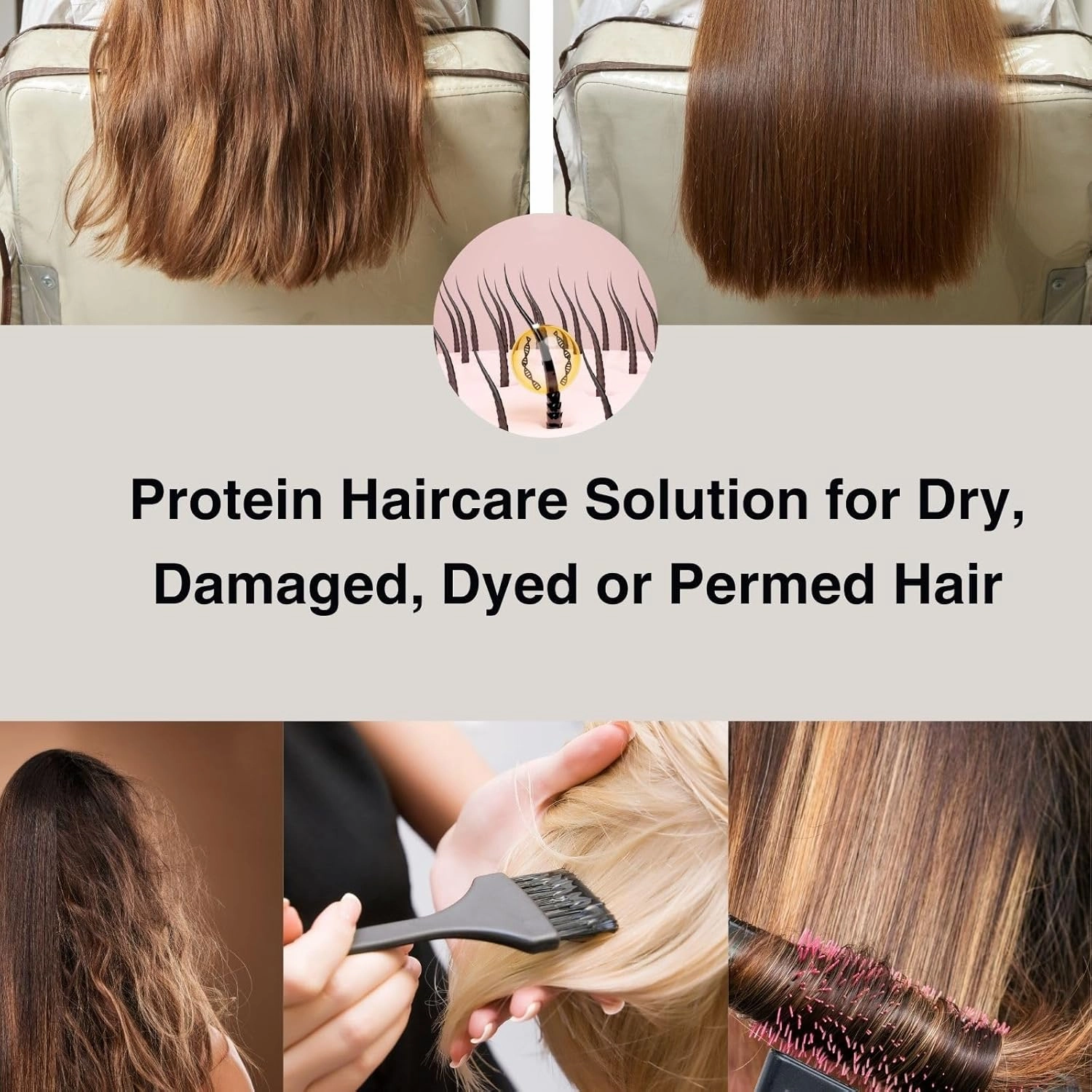 Moist Diane Sulfate Free Shampoo for Damaged & Color-Treated Hair, Natural Keratin Shampoo for Women & Men with Organic Argan Oil & Collagen from Japan, Silicone Free, DAMAGE REPAIR 15.2 Fl Oz, 3EA