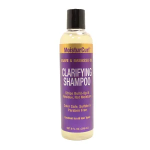 MOISTURCURL Clarifying Shampoo - 8oz | Deep Cleansing Formula to Remove Product Buildup & Dulling Deposits | Adds Volume & Restores Shine | Vegan & Cruelty-Free for Healthy Hair