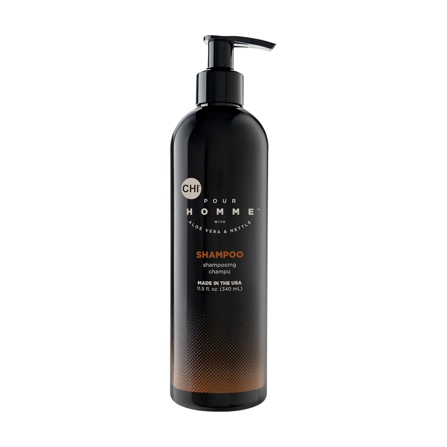 Moisturizing Daily Shampoo For Men, Helps Create Thicker Hair, Made With Aloe Vera & Nettle, Fresh, Woody Scent, Sulfate-Free, 11.5 oz