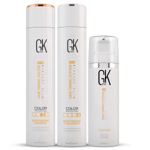 Moisturizing Shampoo and Conditioner Set with Leave-In Cream – Hydrating, Smoothing & Nourishing Hair Care – Sulfate Free, Paraben Free – For Dry, Damaged, or Frizzy Hair – Unisex