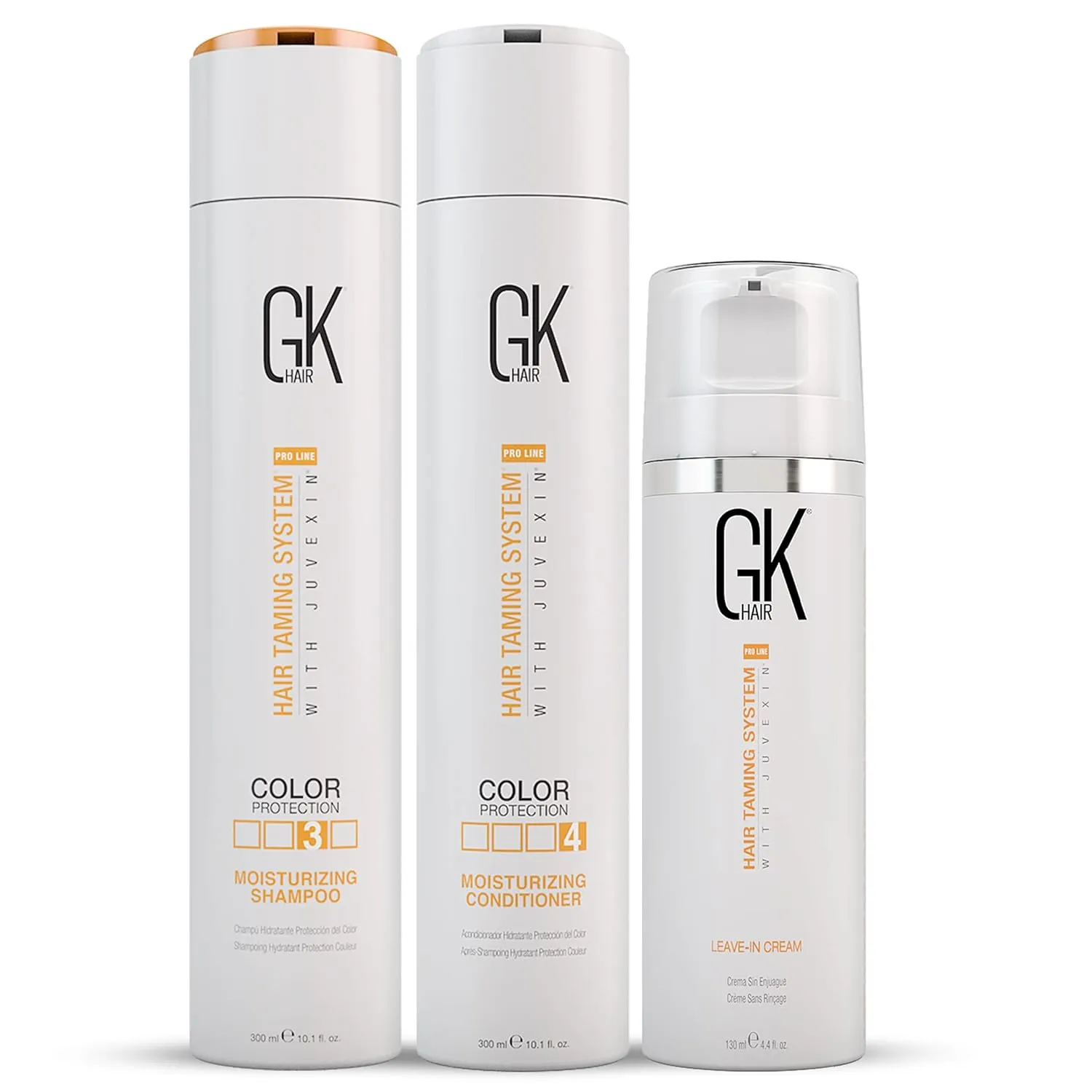 Moisturizing Shampoo and Conditioner Set with Leave-In Cream – Hydrating, Smoothing & Nourishing Hair Care – Sulfate Free, Paraben Free – For Dry, Damaged, or Frizzy Hair – Unisex
