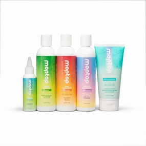 MopTop Wavy Hair Care Kit, Wash Day Routine, Detox Shampoo, Gentle Shampoo, Light Conditioner, Leave-in Conditioner & Curly Hair Cream, Moisturizing Lightweight Hold Wavy Hair Care Products