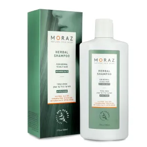 Moraz Herbal Shampoo for Normal to Oily Hair – Bay Laurel & Rosemary Shampoo for Women –Paraben & SLS Free Clarifying Shampoo for Build Up – Oil Control Shampoo for Shine and Volume, 17 Fl Oz
