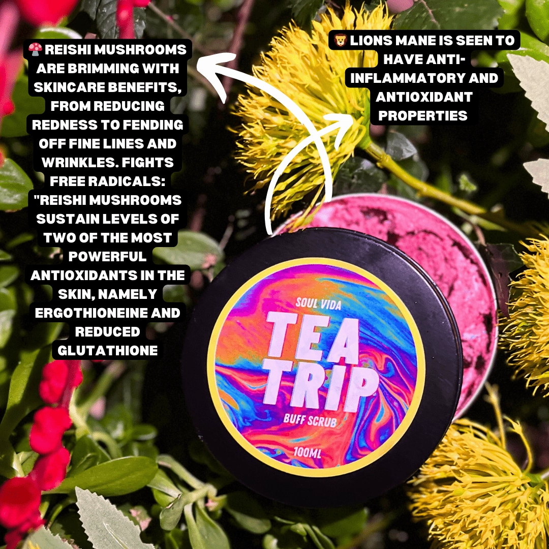 Mushroom Tremella -  Body Foaming Buff Scrub - 100ml - x10