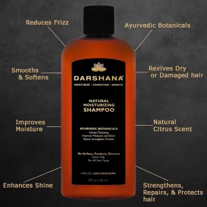 Natural Moisturizing Shampoo with Ayurvedic Botanicals (8 fl oz.)