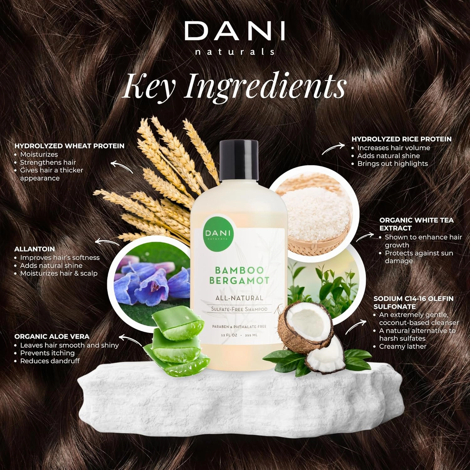 Naturals Shampoo - Bamboo Bergamot is a sulfate-free, vegan, and organic shampoo that deeply hydrates and nourishes dry and curly hair, leaving it soft, smooth, and manageable.