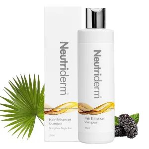 Neutriderm Hair Enhancer Shampoo, Thickening and Strengthening for Weak and Thinning Hair, Moisturizing Shampoo for Damaged Hair, 250ml (8.45 fl oz)