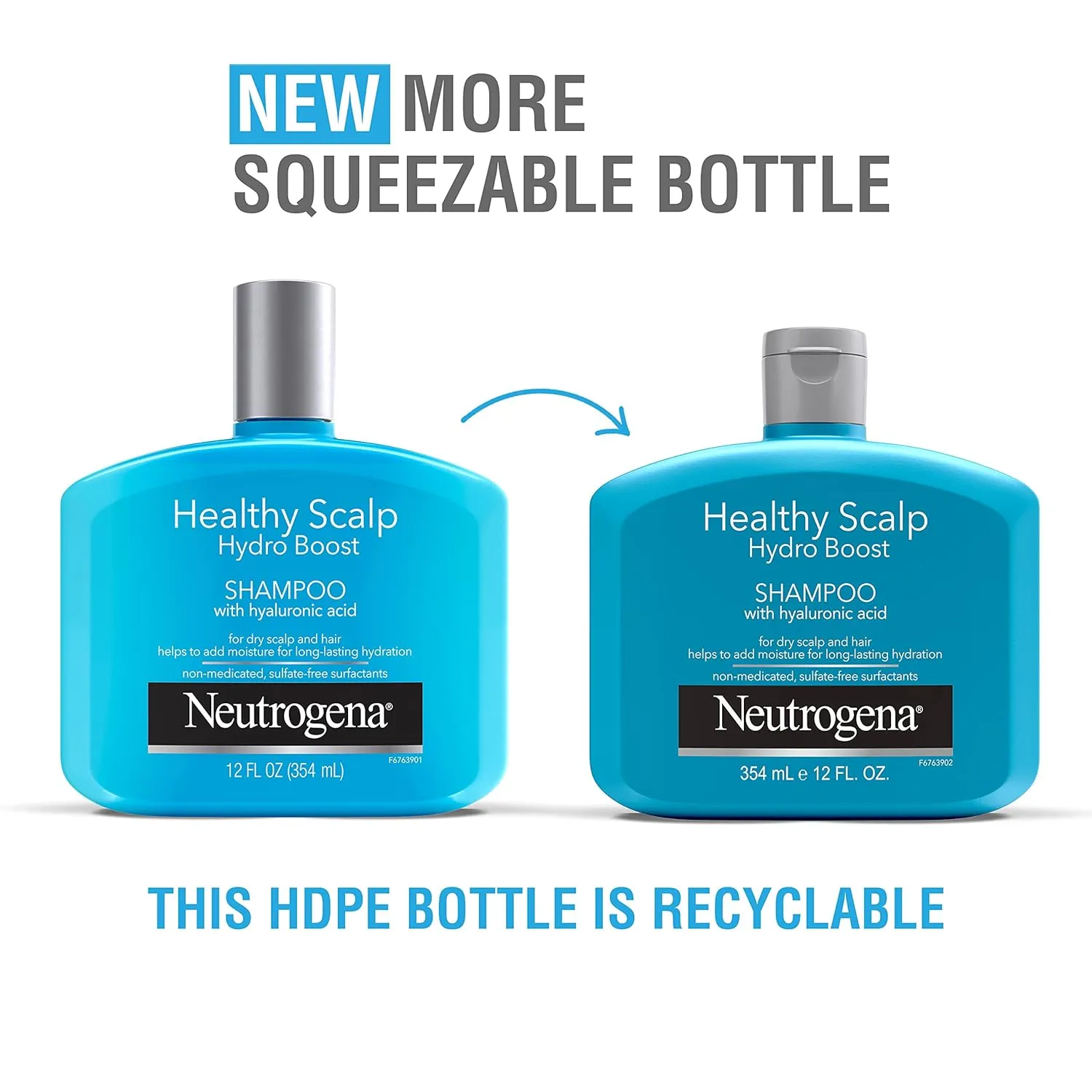 Neutrogena Moisturizing Healthy Scalp Hydro Boost Shampoo for Dry Hair and Scalp, with Hydrating Hyaluronic Acid, pH-Balanced, Paraben & Phthalate-Free, Color-Safe, 12 fl oz