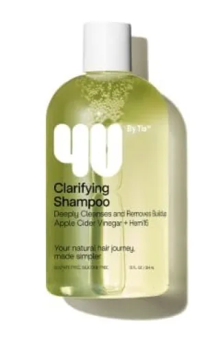 New 4U by Tia Clarifying Shampoo infused with Apple Cider Vinegar and Hemi15, 13 fl oz.