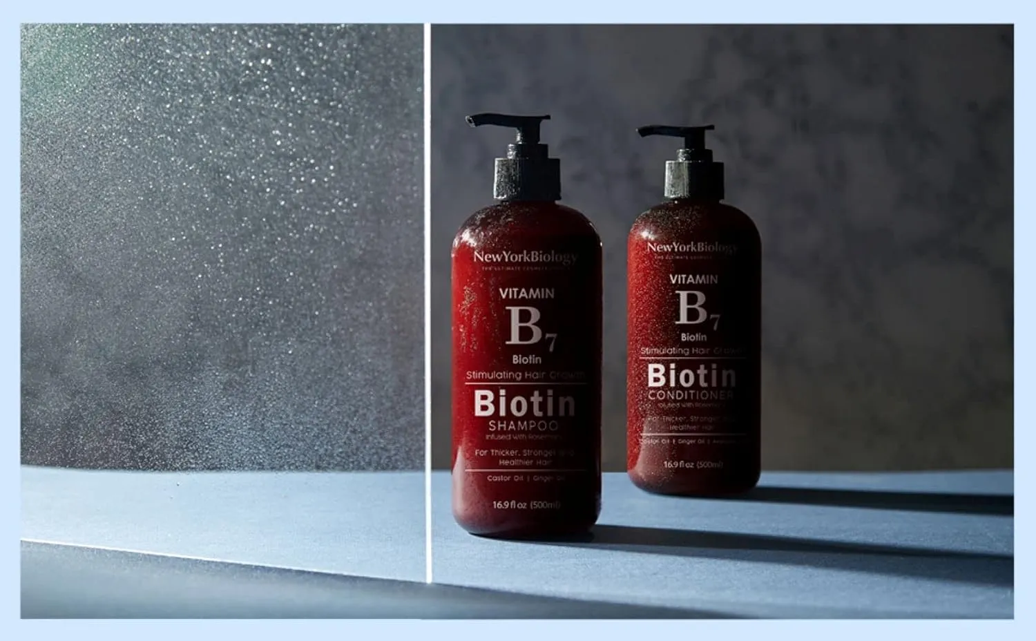 New York Biology Biotin Shampoo for Growth and Thinning Hair - Thickening Formula for Loss Treatment - For Men & Women - Anti Dandruff - 16.9 fl Oz