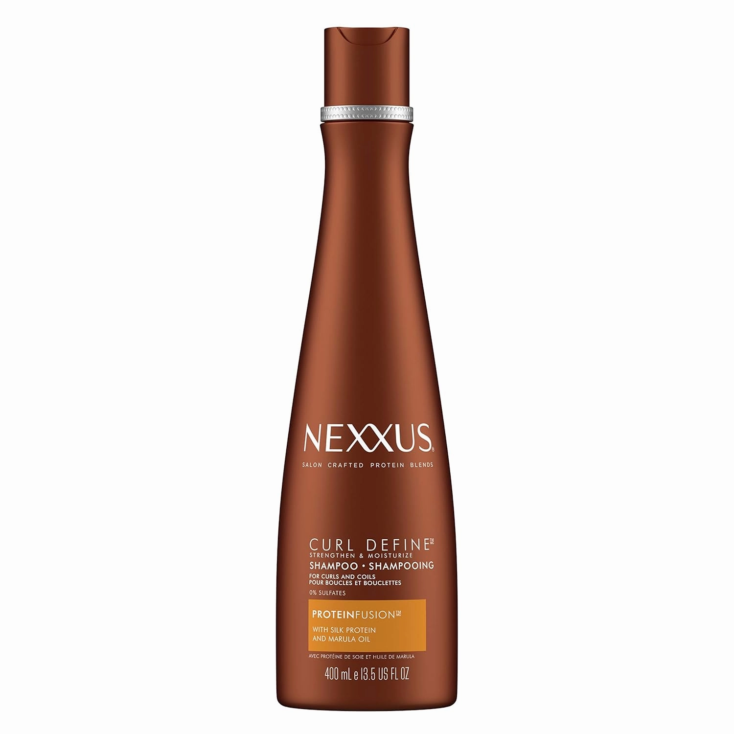 Nexxus Curl DefineCurl Define Shampoo Sulfate free For Curly & Coily Hair with ProteinFusion Curl Enhancer & Strengthening Shampoo 13.5 oz