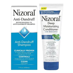 Nizoral Anti-Dandruff Shampoo, 7 Oz   Deep Moisturizing Conditioner, 9.4 Oz Bundle