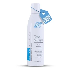 Nonscents Original Formula Fragrance Free Shampoo, Hypoallergenic for All Hair Types, Hydrating & Moisturizing Unscented Shampoo for Dry Scalp with Keratin and Silk Amino Acids Made in USA