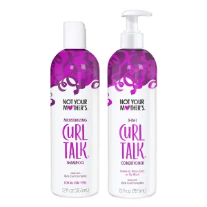 Not Your Mother's Curl Talk Shampoo and Conditioner - 12 fl oz (2 Pack) - Shampoo and Conditioner for Curly Hair