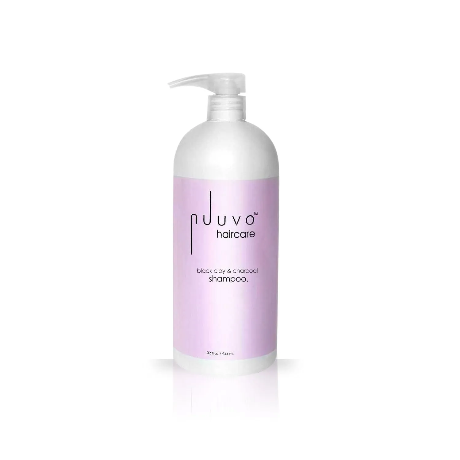 Nuuvo Haircare Black Clay & Charcoal Detox Shampoo - 32oz, Clarifying Shampoo, Cleanses Hair, Removes Product Build Up, Soothes Scalp Irritation & Dandruff, Salon-Quality, Use on All Hair Types