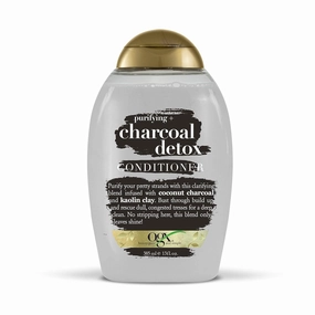 OGX Purifying   Charcoal Detox Conditioner for Buildup Removal and Light Nourishment, No Sulfates, 13 fl oz