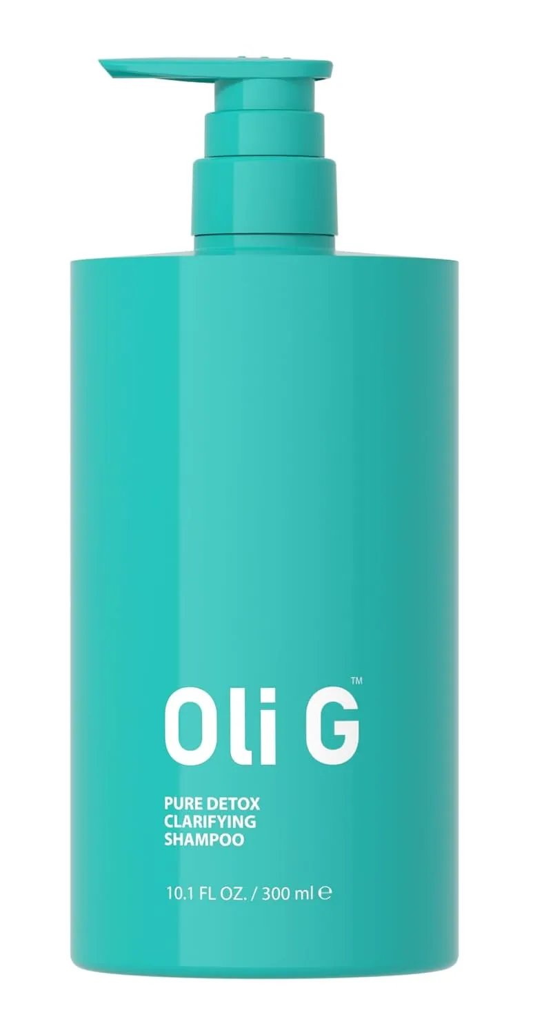 Oli G Pure Detox Clarifying Shampoo 10.1 fl oz - Deep Cleansing Shampoo | Removes build-up on All Hair Types