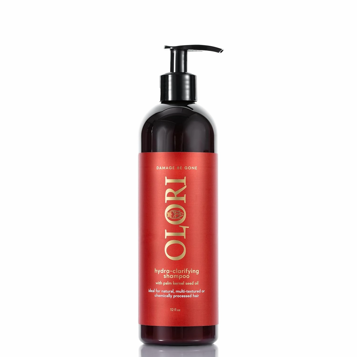 Olori Hydrating Clarifying Shampoo for Buildup and Dry Damaged Hair with African Palm Kernel Seed Oil (Batana Oil) - Cleanses, Hydrates and Strengthens Weak, Brittle Hair - Sulfate Free - 12 oz Bottle