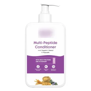 Orga.nic Multi Peptide Anti-Hair Fall Conditioner - Acetyl Tripeptide 3, Palmitoyl, Oligopeptide & Rosemary - 200ml