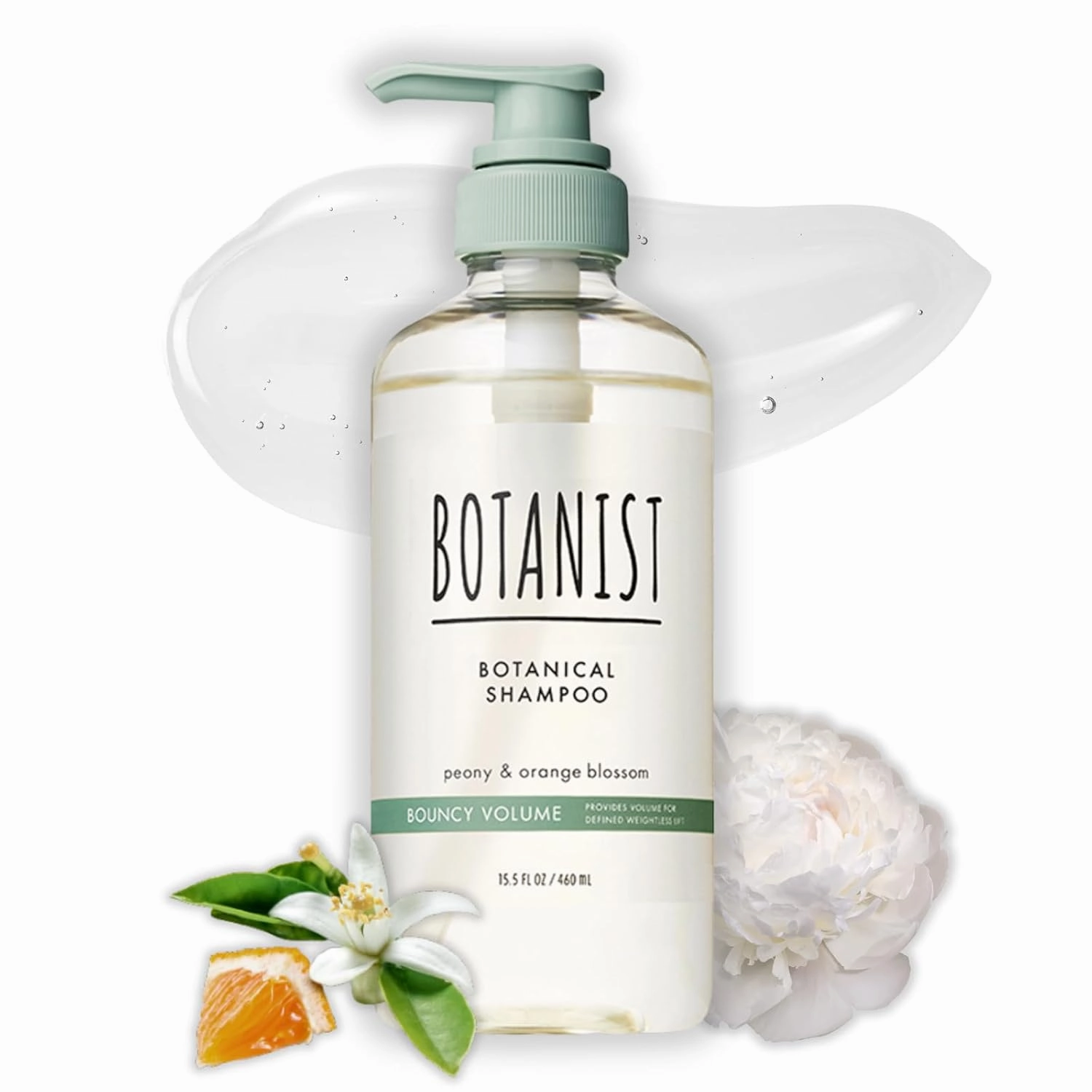 Organic Shampoo for Fine & Thinning Hair Women & Men, Natural Shampoo w/Macadamia Nut Oil & Chamomile Extract from Japan, Silicone & Sulfate Free, PEONY & ORANGE BLOSSOM, 15.5 Fl Oz