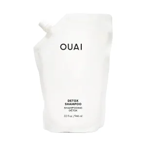 OUAI Detox Shampoo Refill - Clarifying Shampoo for Build Up, Dirt, Oil, Product and Hard Water - Apple Cider Vinegar & Keratin for Clean, Refreshed Hair - Sulfate-Free Hair Care (32 oz)