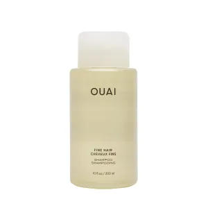 OUAI Fine Shampoo - Volumizing Shampoo with Strengthening Keratin, Biotin & Chia Seed Oil for Fine Hair - Delivers Clean, Weightless Body - Paraben, Phthalate & Sulfate Free Hair Care (10 Fl Oz)