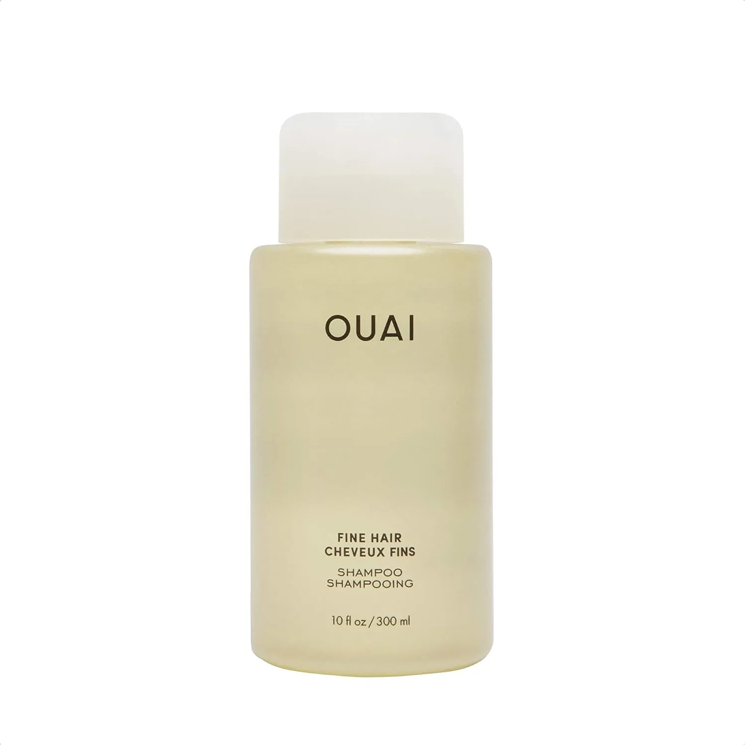 OUAI Fine Shampoo - Volumizing Shampoo with Strengthening Keratin, Biotin & Chia Seed Oil for Fine Hair - Delivers Clean, Weightless Body - Paraben, Phthalate & Sulfate Free Hair Care (10 Fl Oz)