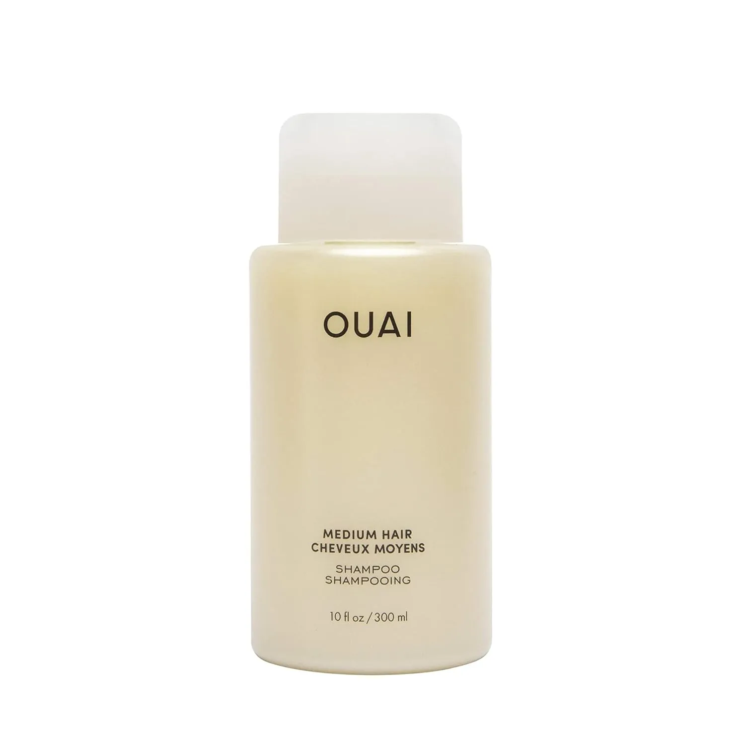 OUAI Medium Shampoo - Hydrating Shampoo with Coconut Oil, Babassu, Kumquat Extract and Keratin - Strengthens, Nourishes and Adds Shine - Paraben, Phthalate and Sulfate Free Hair Care Products (10 Oz)