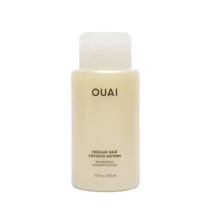 OUAI Medium Shampoo - Hydrating Shampoo with Coconut Oil, Babassu, Kumquat Extract and Keratin - Strengthens, Nourishes and Adds Shine - Paraben, Phthalate and Sulfate Free Hair Care Products (10 Oz)