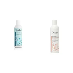 Ouidad Curl Care Duo: 8.5 fl oz Curl Quencher Moisturizing Conditioner & 8.5 fl oz Advanced Climate Control Defrizzing Shampoo for Defined, Frizz-Free Curls