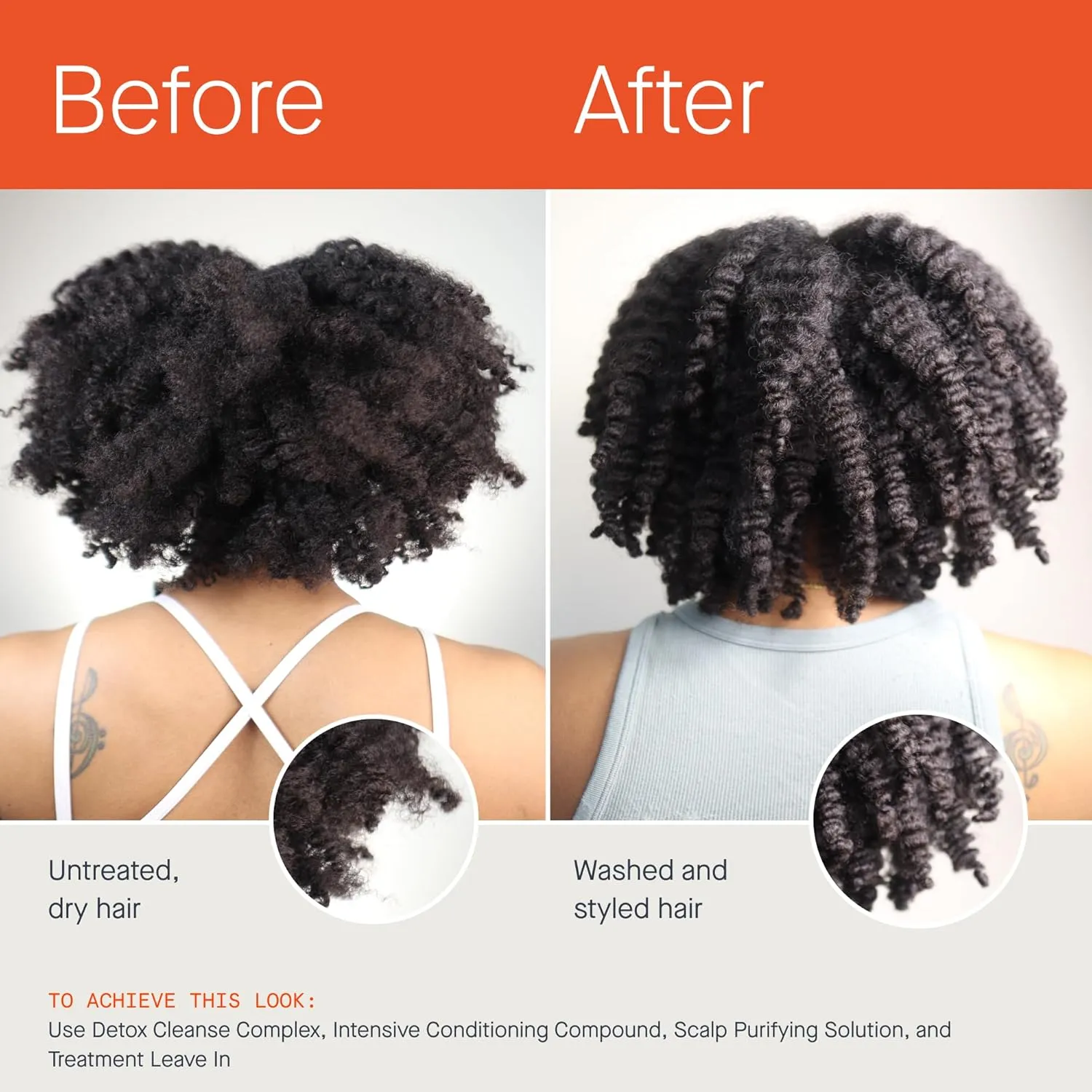 OurX Clarifying Detox Shampoo - Removes Dirt, Oil, Product & Hard Water - Scalp Build Up Remover - Glycolic Acid & Salicylic Acid Scalp Treatment - Silicone Free 4C Hair Products for Textured