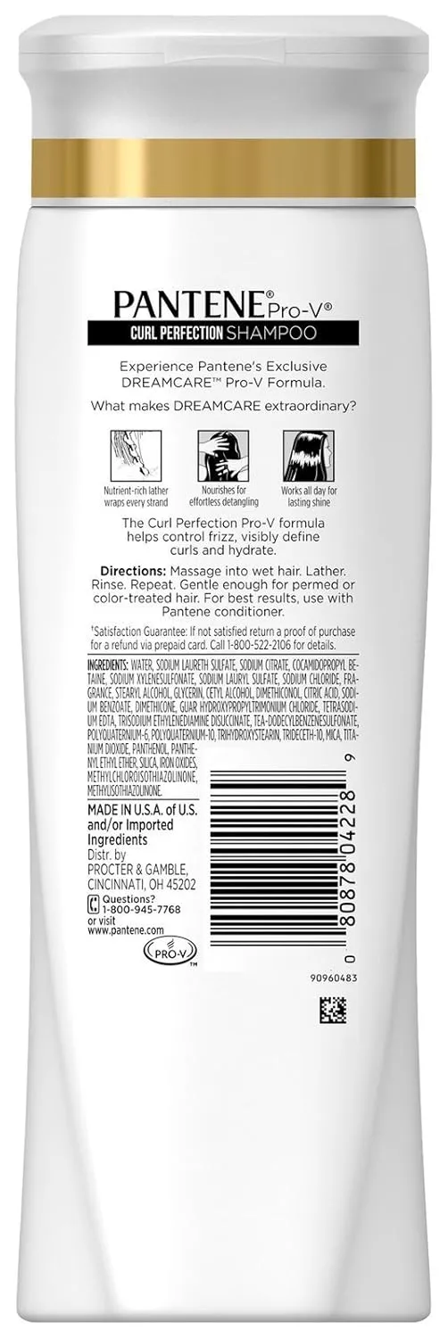 Pantene Pro-V Shampoo, Curl Perfection, 12.6 Ounce