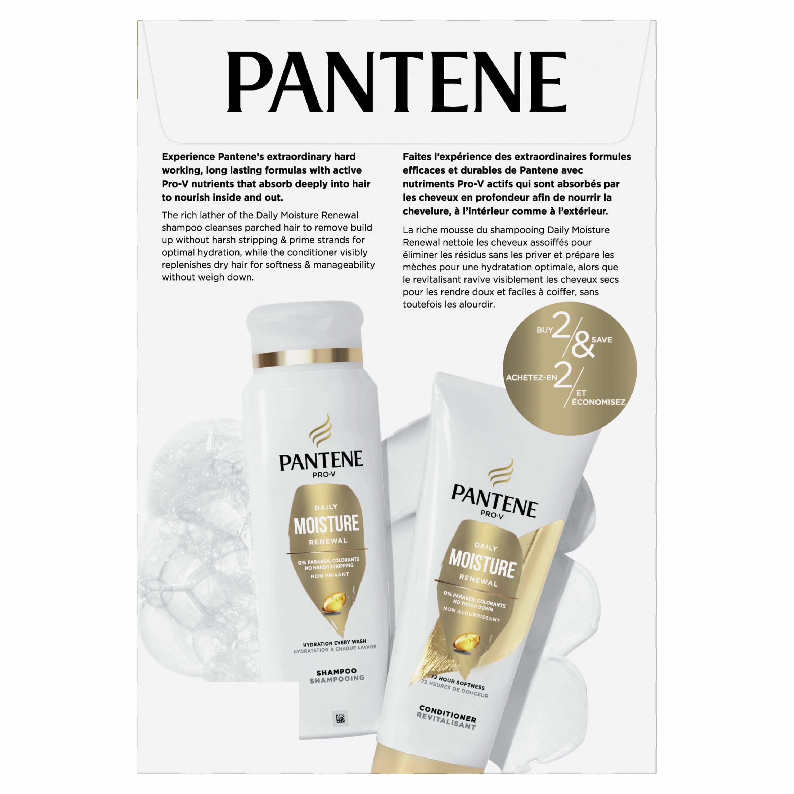 Pantene Pro-V Daily Moisture Renewal Dual Pack Shampoo (10.4oz) Conditioner 9oz
