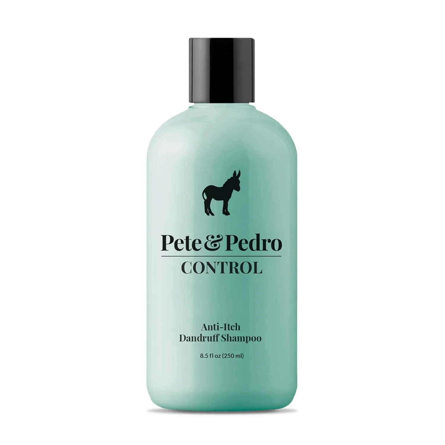 Pete & Pedro CONTROL Extra-Strength Dandruff & Anti-Itch Hair Shampoo - Men & Women | Medicated Treatment, Coal Tar, Peppermint, Tea Tree Oil For Dry Flakes & Itchy Scalp | Shark Tank Featured, 8.5 oz