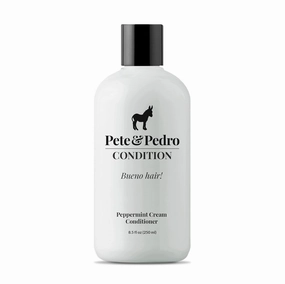 Pete & Pedro Peppermint Cream Conditioner 8.5 oz & HYDRATE Argan Oil Shampoo 8.5 oz Combo - Nourishing Peppermint Conditioner | Moisturizing Creamsicle Scent Shampoo for Softer, Healthier Hair