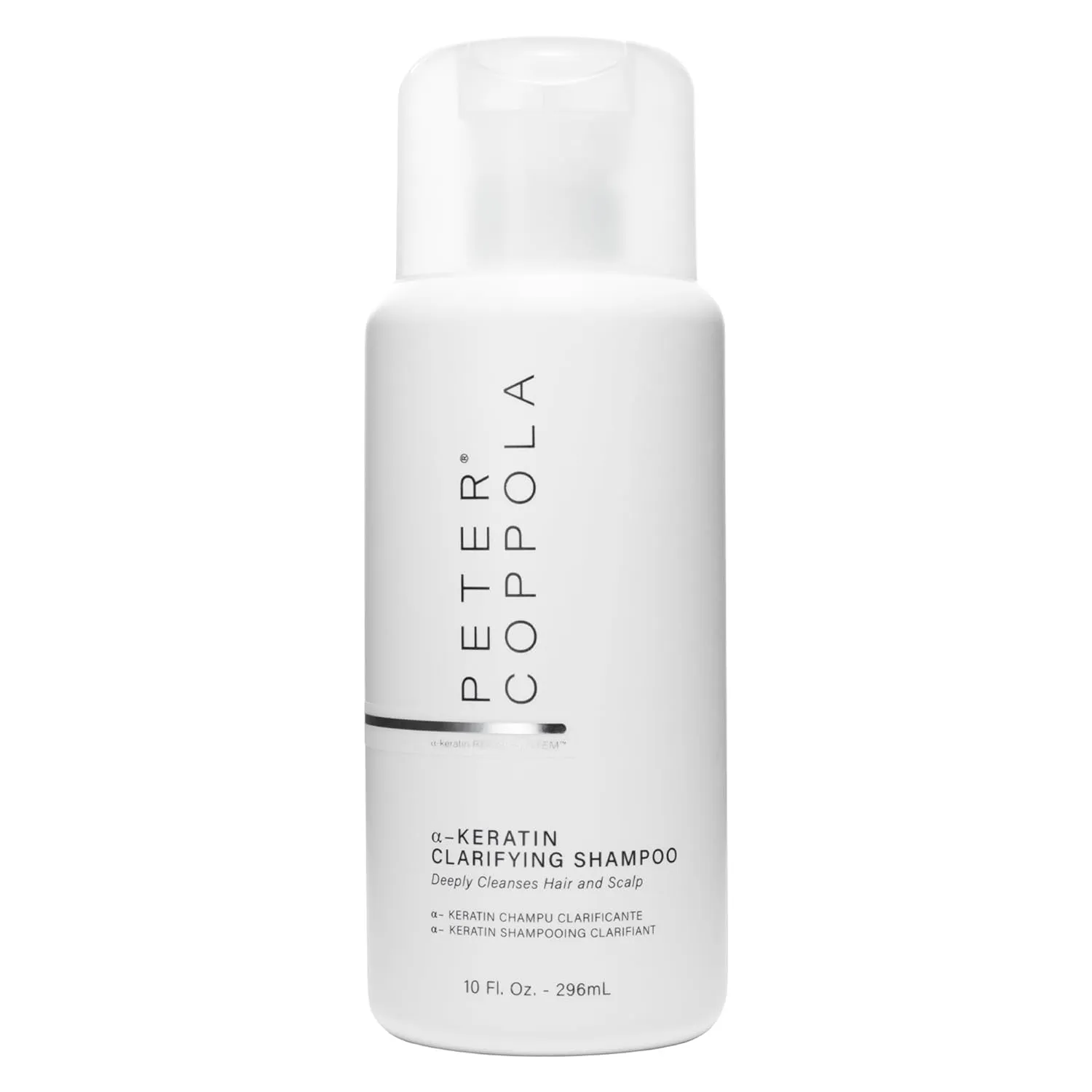 PETER COPPOLA a-Keratin Clarifying Shampoo - Gentle And Deep Cleansing Sulfate Free Shampoo Removes Build Up, Oils, And Excess Product From Hair And Scalp - Reduces Oily Hair (10 Fl Oz)